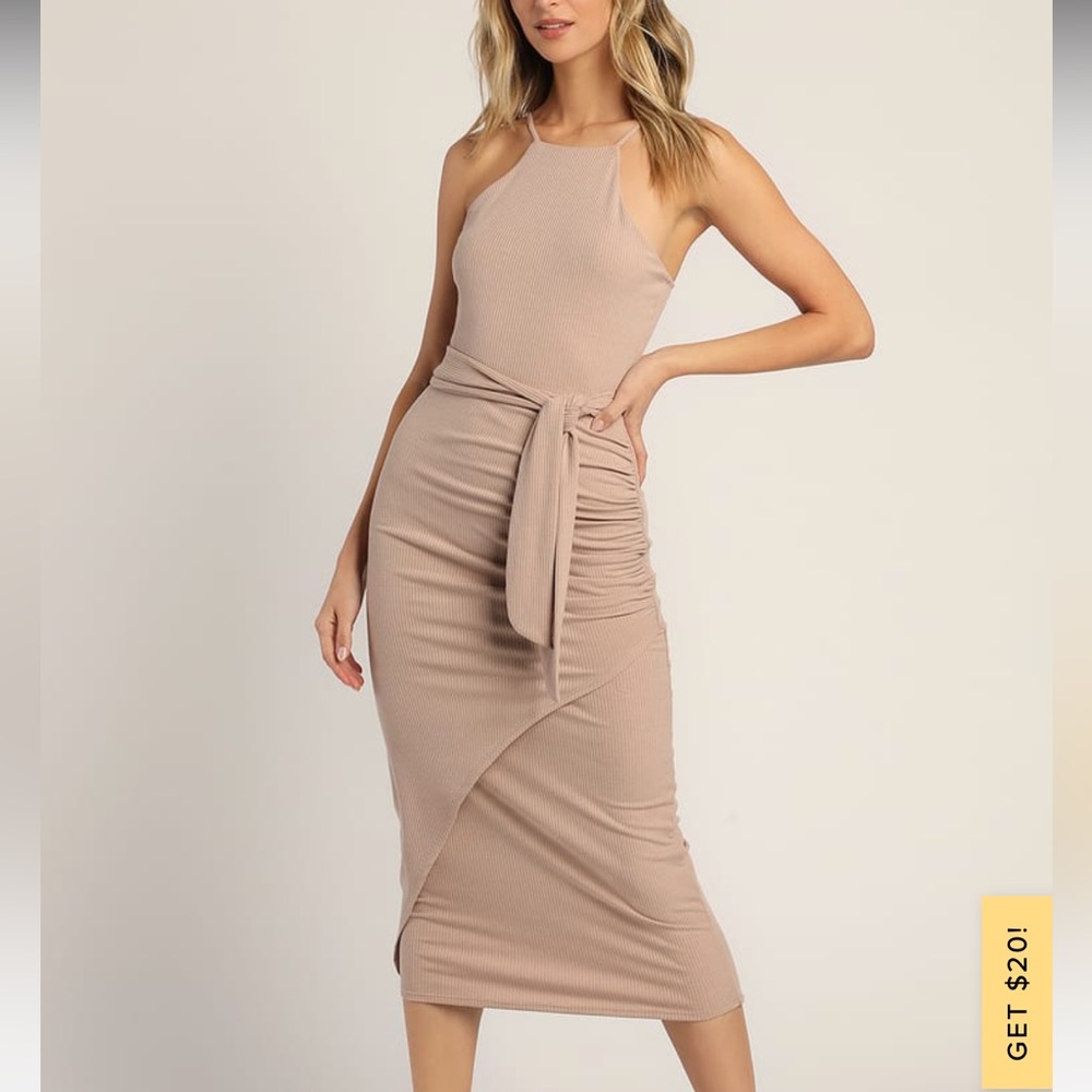 Lulus fitted midi dress